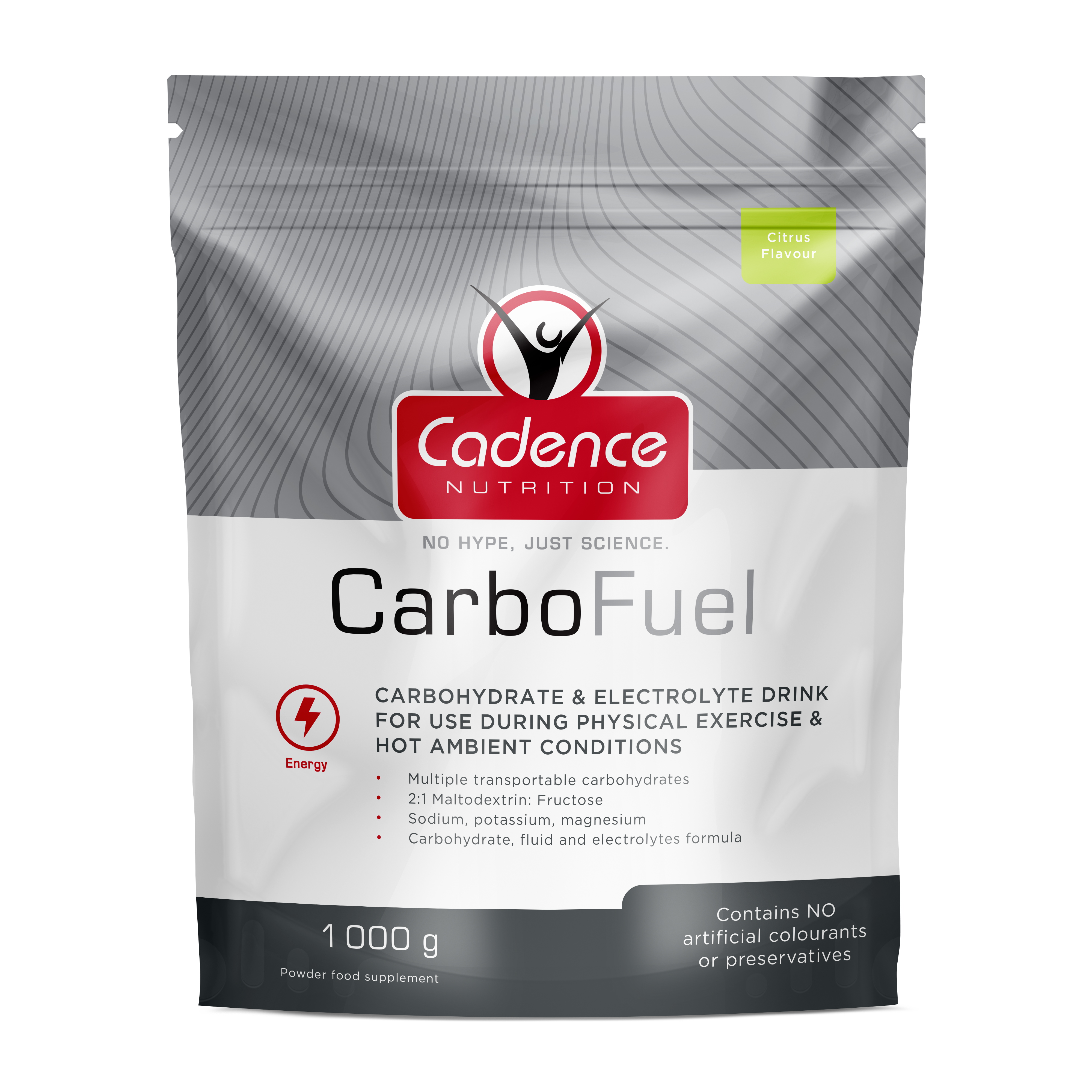 Cadence Nutrition CarboFuel Citrus Doypack.
