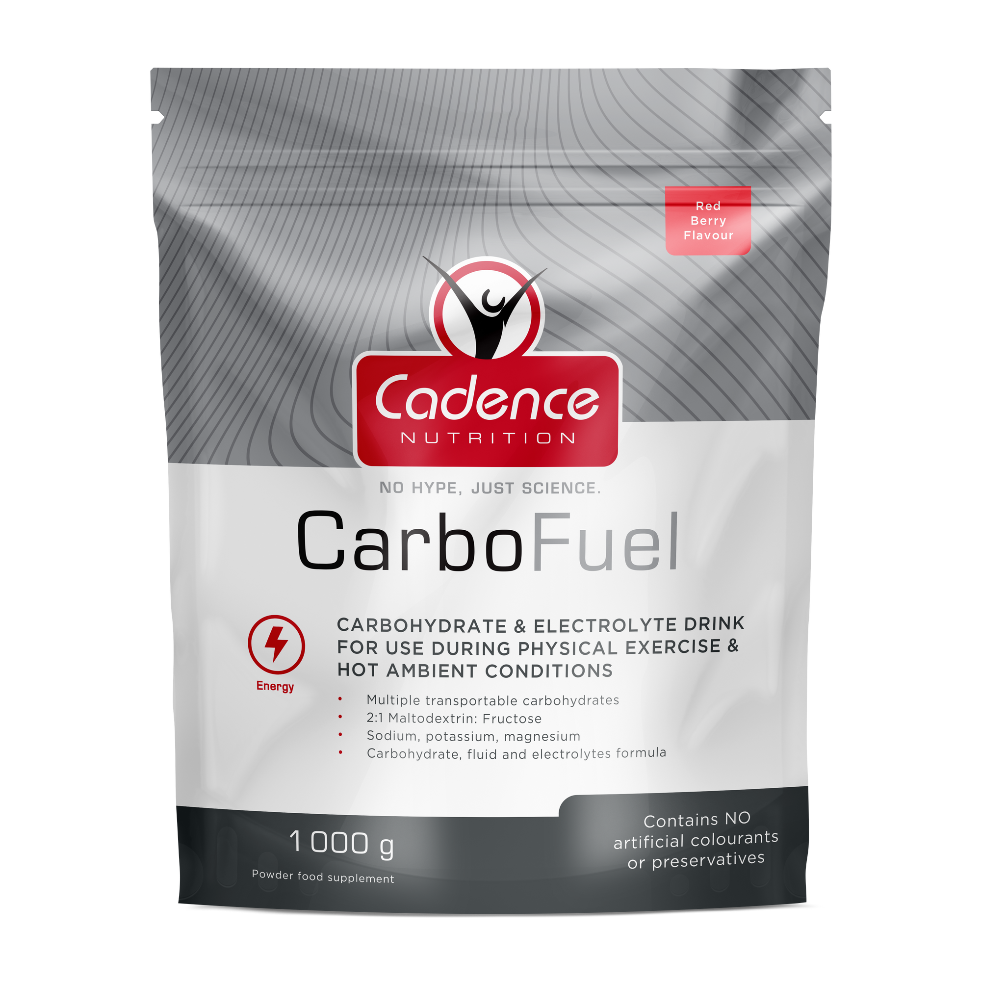 Cadence Nutrition CarboFuel Red Berry Doypack