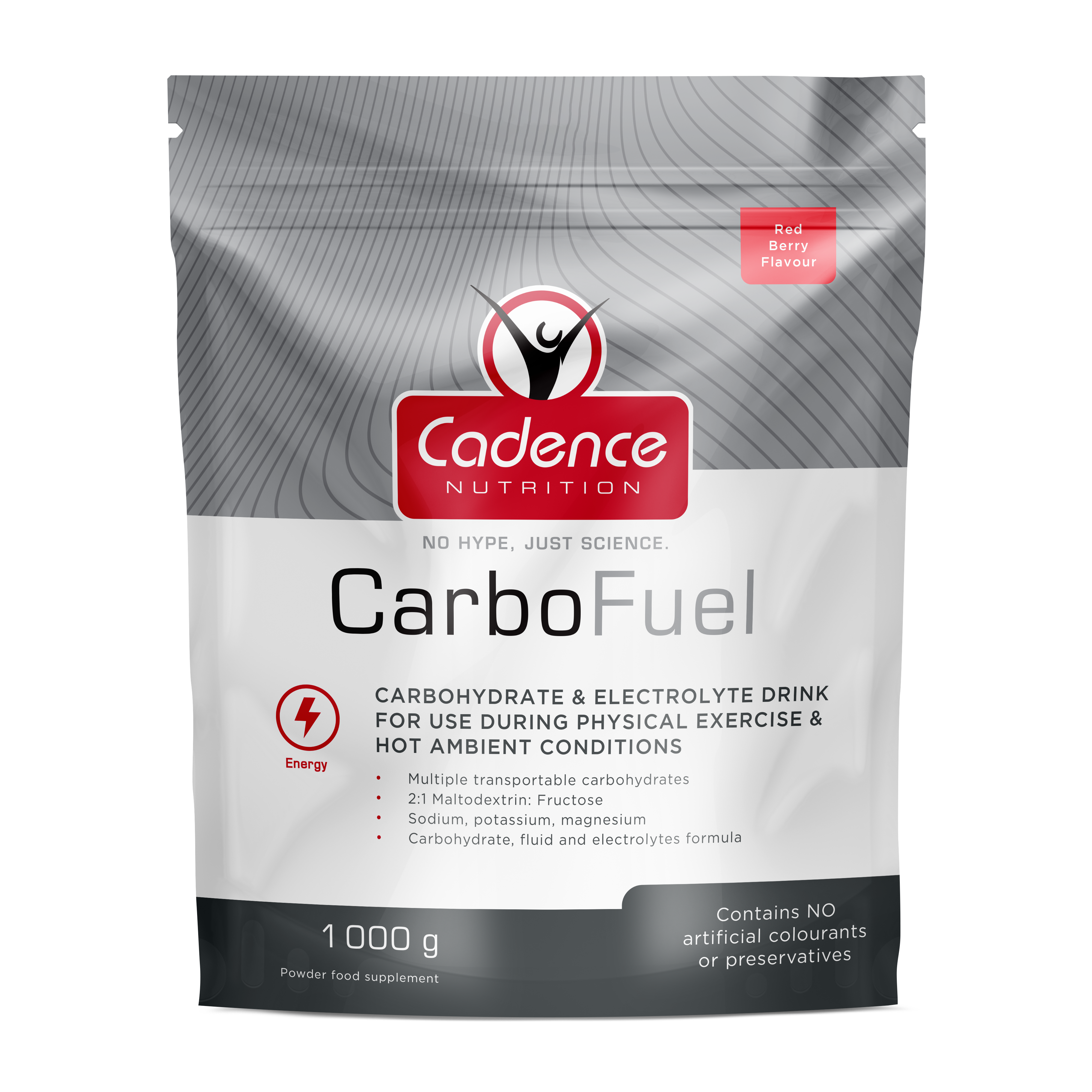 Cadence Nutrition CarboFuel Red Berry Doypack