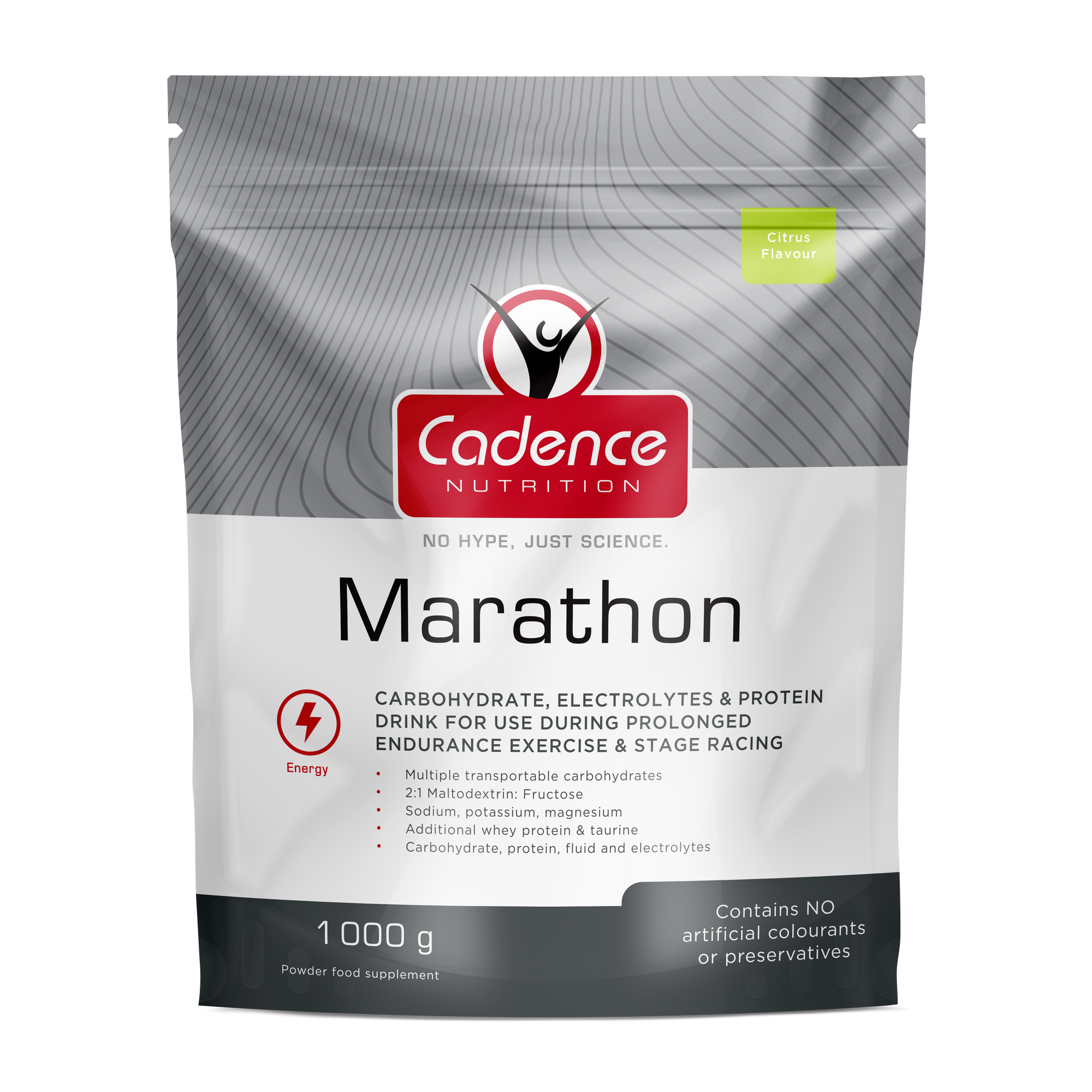 Cadence Nutrition Marathon Citrus Doypack