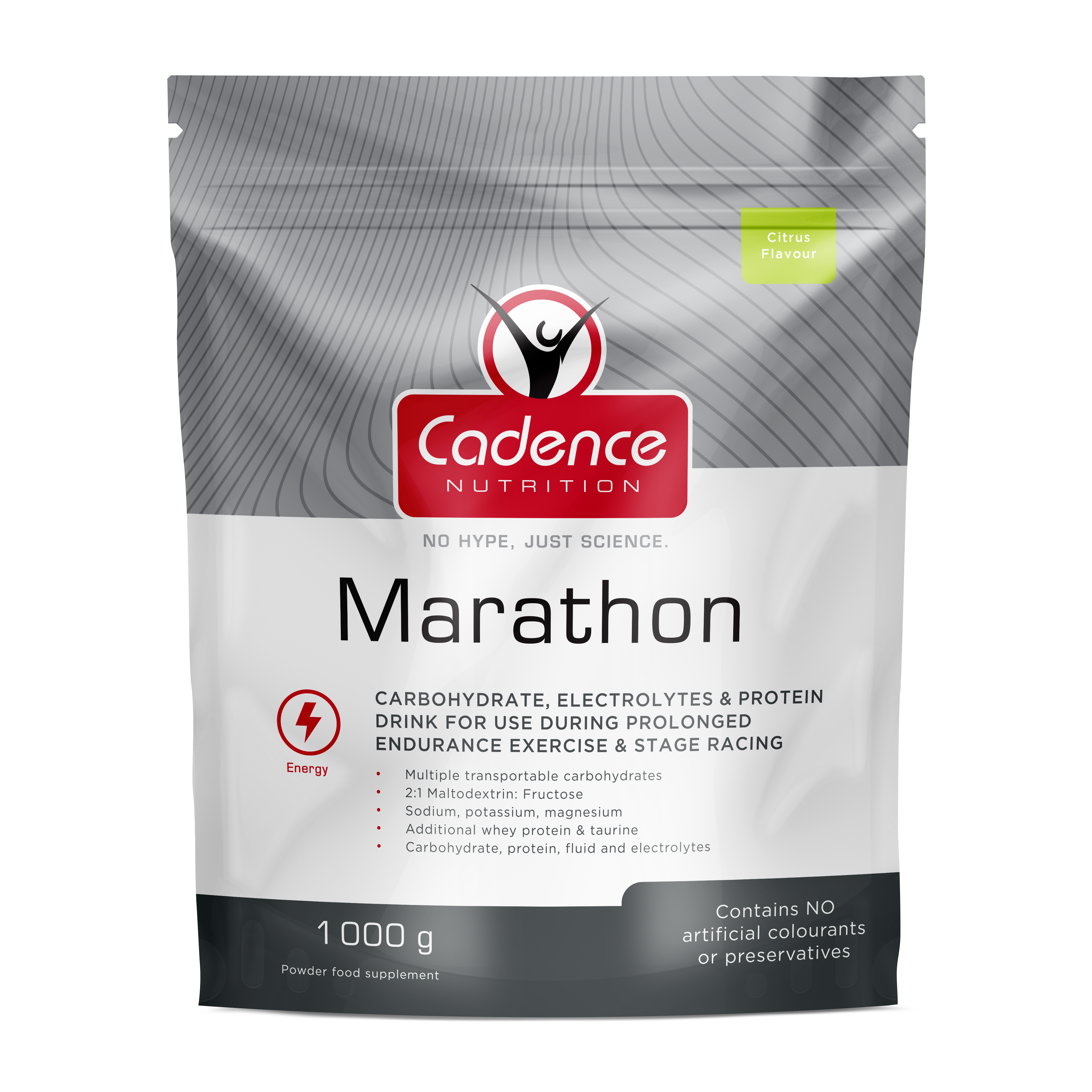 Cadence Nutrition Marathon Citrus Doypack